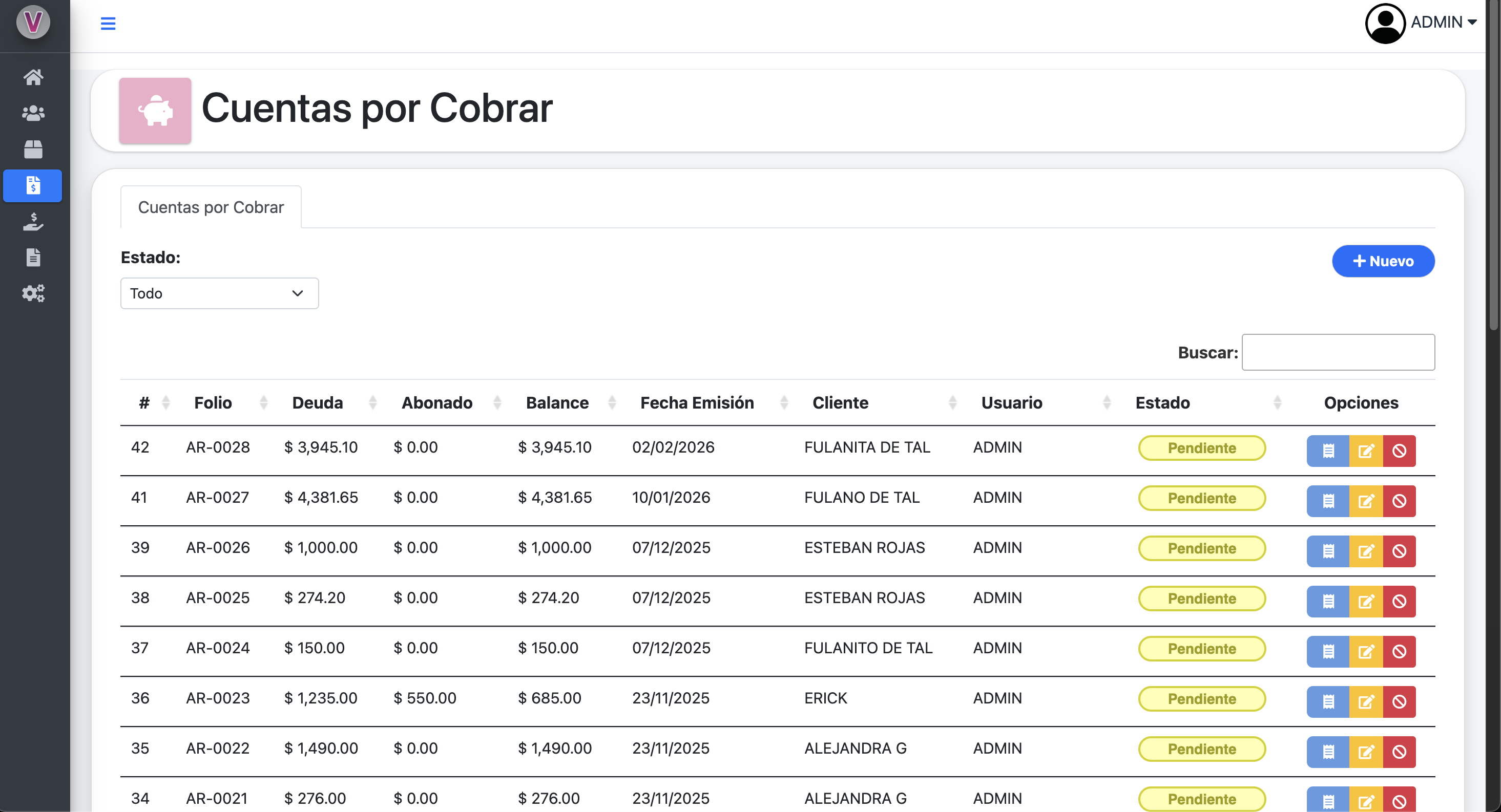 Sistema de Control de Clientes — 4