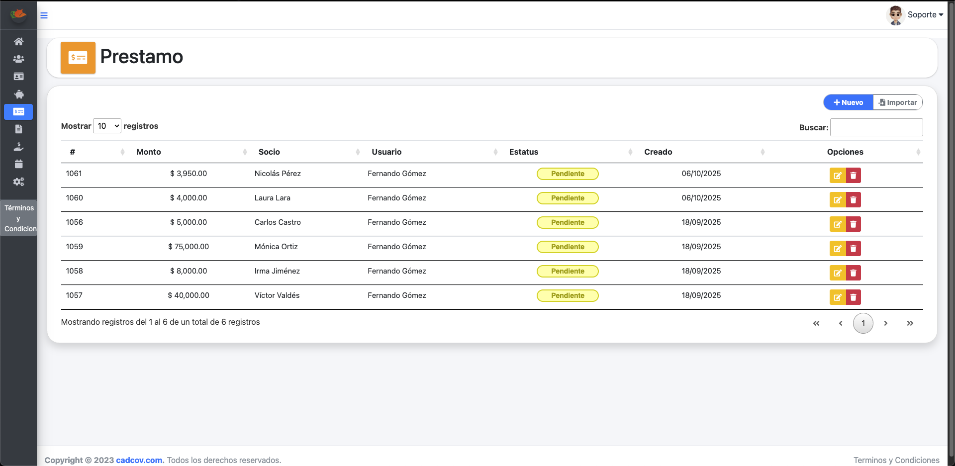 App Ahorro Zorros — captura 6
